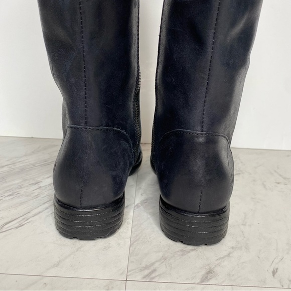 Born Shaunie Black Leather Riding Boot 6M - Picture 4 of 14